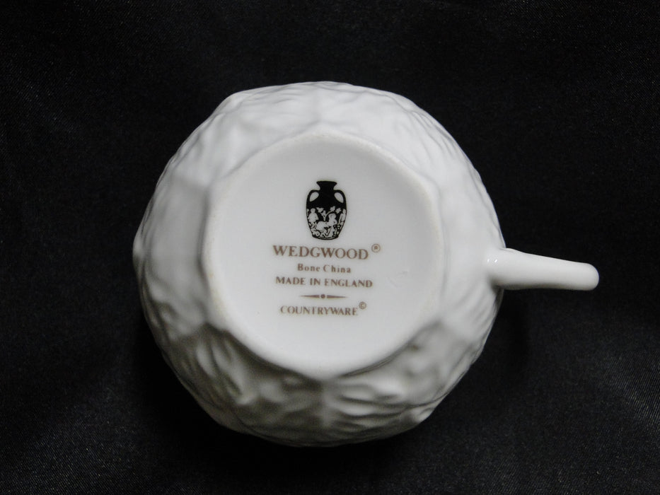 Wedgwood Countryware, White Embossed Leaves: Cup & Saucer Set (s), 2 1/4"