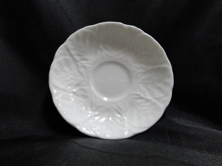 Wedgwood Countryware, White Embossed Leaves: Cup & Saucer Set (s), 2 1/4"
