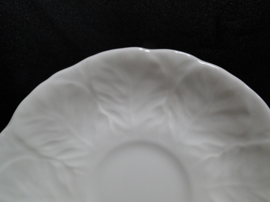 Wedgwood Countryware, White Embossed Leaves: Cup & Saucer Set (s), 2 1/4"