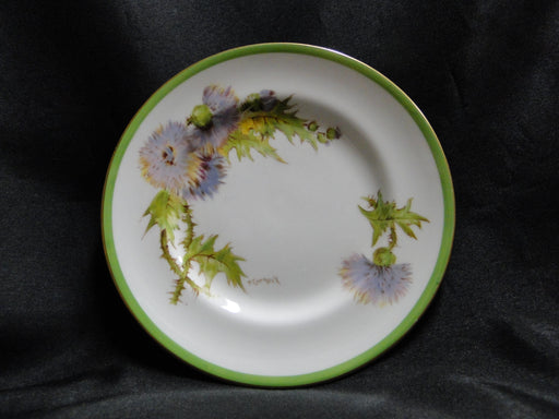 Royal Doulton Glamis Thistle, Purple: Bread Plate, 6 1/8", Nick on Gold