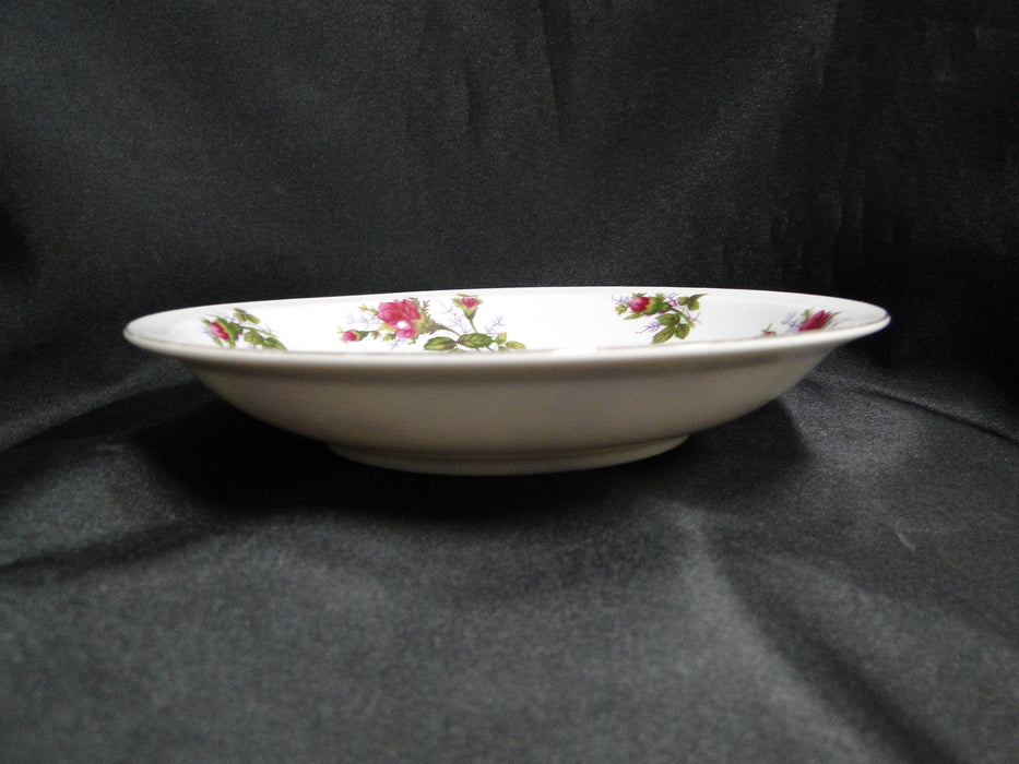 Mikasa Moss Rose 7288, Gold Trim: Rim Soup Bowl (s), 7 3/4" x 1 3/8" Tall