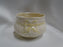 Belleek Ribbon, Yellow, Swirled, Ireland: Open Sugar Bowl, Ivory Inside