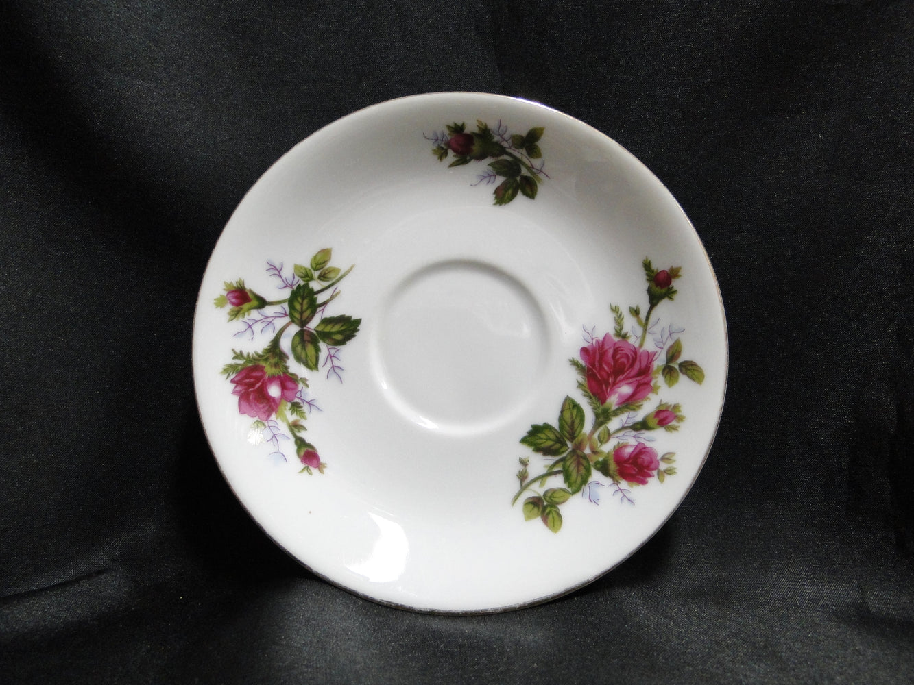 Mikasa Moss Rose 7288, Gold Trim: 6" Saucer (s) Only, No Cup