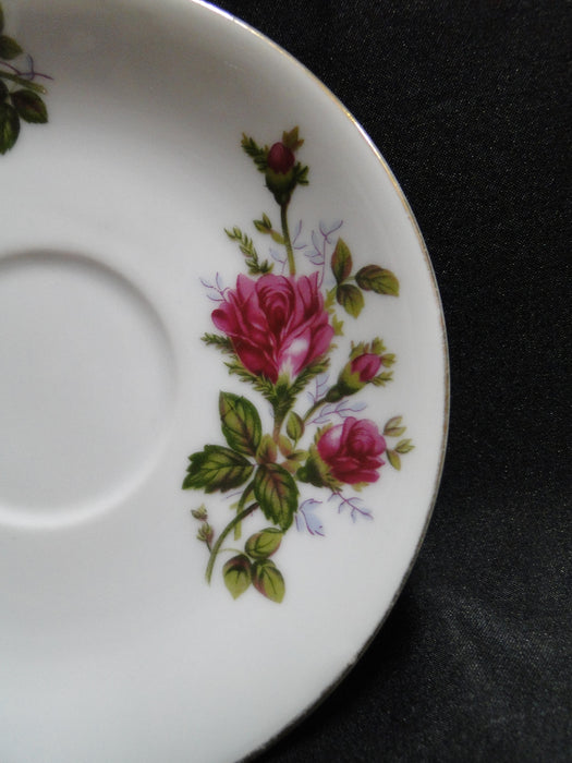 Mikasa Moss Rose 7288, Gold Trim: 6" Saucer (s) Only, No Cup