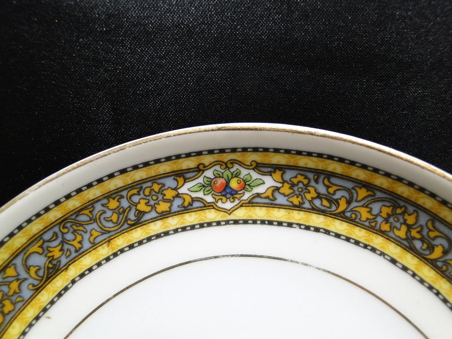 Royal Schwarzburg Docelie, Fruit, Yellow & Blue Bands: Cup & Saucer Set (s), 2"