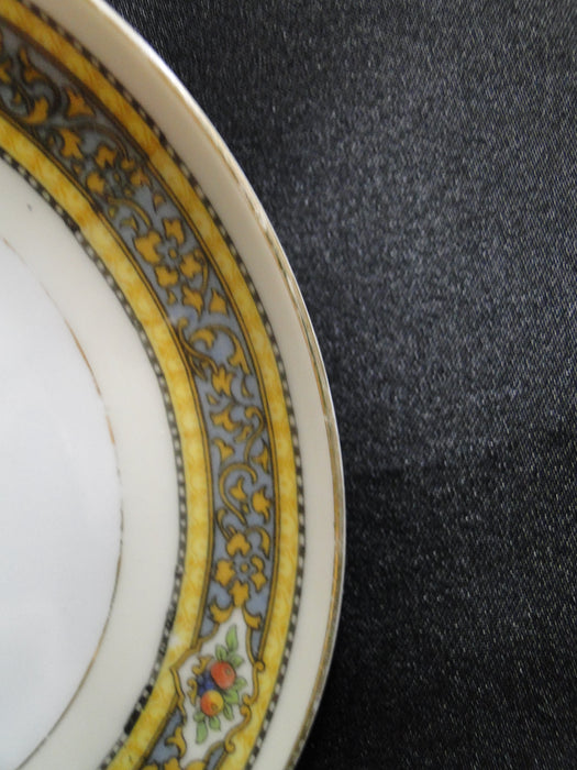 Royal Schwarzburg Docelie, Fruit, Yellow & Blue Bands: Cup & Saucer Set (s), 2"
