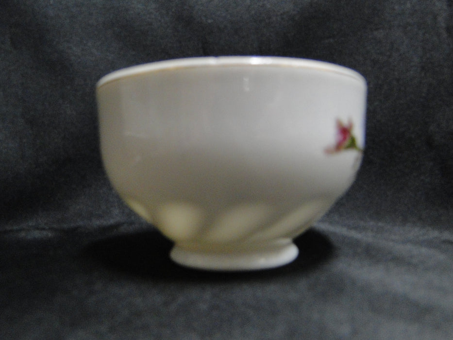 Moss Rose on White, Gold Trim: 2 1/4" Tall Cup (s) Only