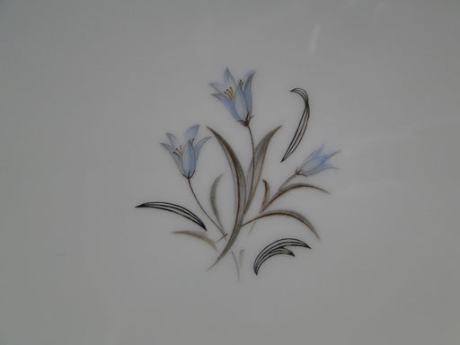 Noritake Bluebell, 5558, Blue Band & Flowers: Oval Serving Platter, 12"