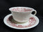 Wedgwood Bramble Pink Shell Edge, Queen's Ware: Cup & Saucer Set, 2 1/4"