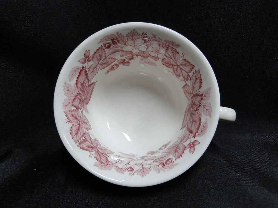 Wedgwood Bramble Pink Shell Edge, Queen's Ware: Cup & Saucer Set, 2 1/4"