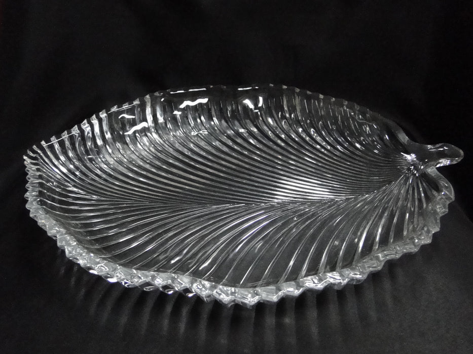 Mikasa Diamond Fire, Ribbed Cut: Leaf Shaped Platter (s), 15"