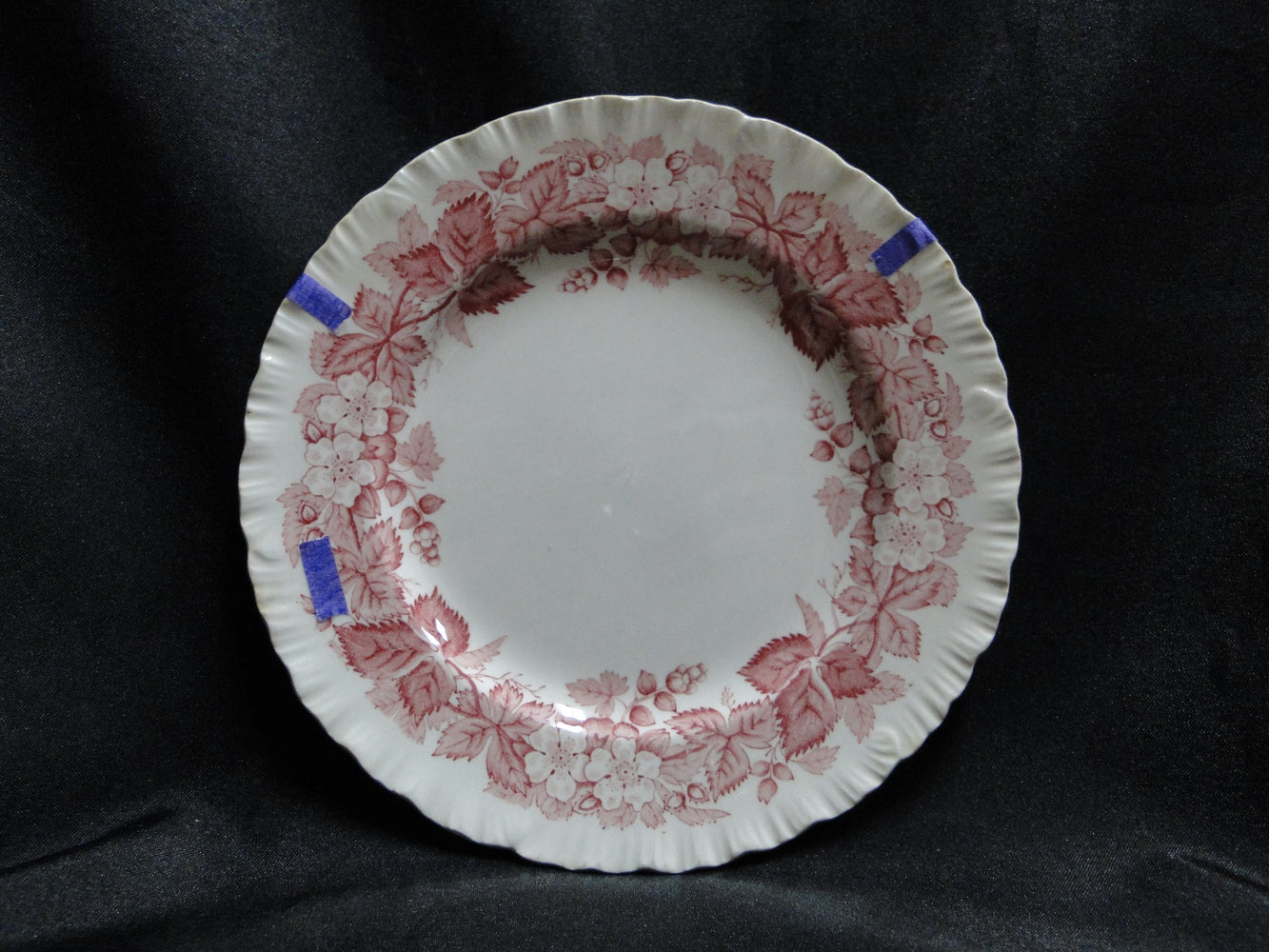 Wedgwood Bramble Pink Shell Edge, Queen's Ware: Bread Plate, 6 1/4", As Is