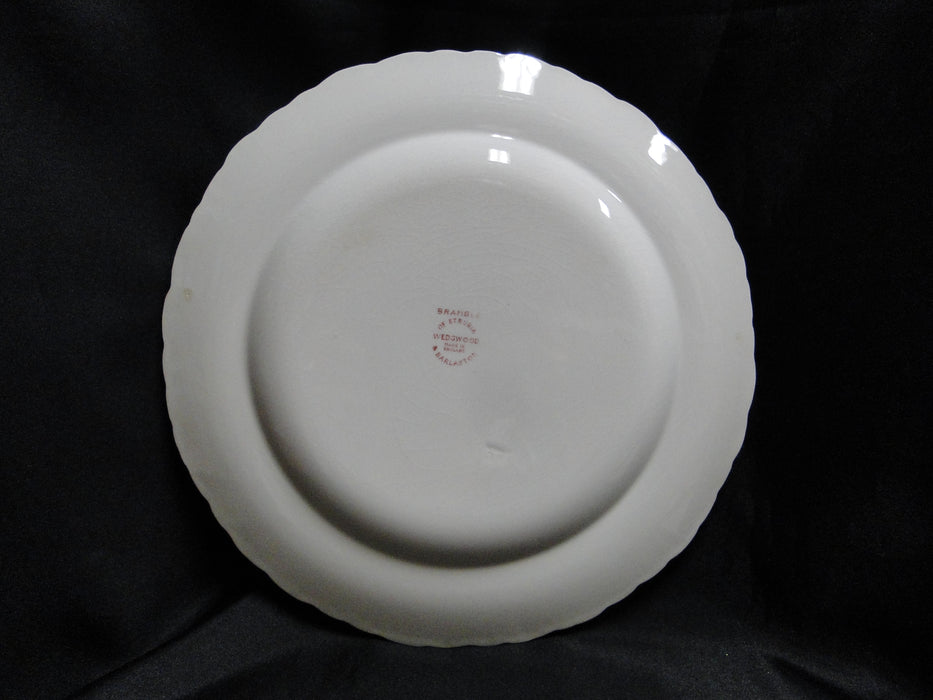 Wedgwood Bramble Pink Shell Edge, Queen's Ware: Dinner Plate, 10 1/4", Crazing