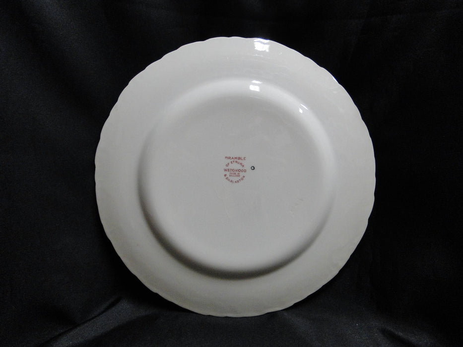 Wedgwood Bramble Pink Shell Edge, Queen's Ware: Dinner Plate, 10 1/4", Crazing