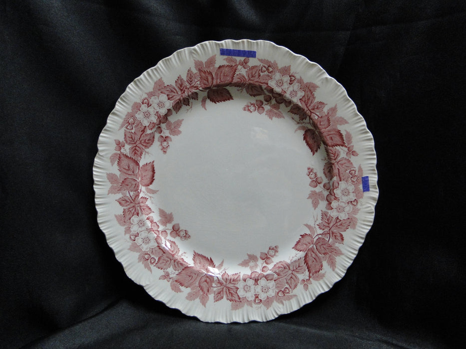 Wedgwood Bramble Pink Shell Edge, Queen's Ware: Dinner Plate, 10 1/4", Crazing