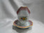 Adams Lowestoft, Celadon, Pink Border: Gravy Boat w/ Underplate, As Is