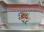 Adams Lowestoft, Celadon, Pink Border: Gravy Boat w/ Underplate, As Is