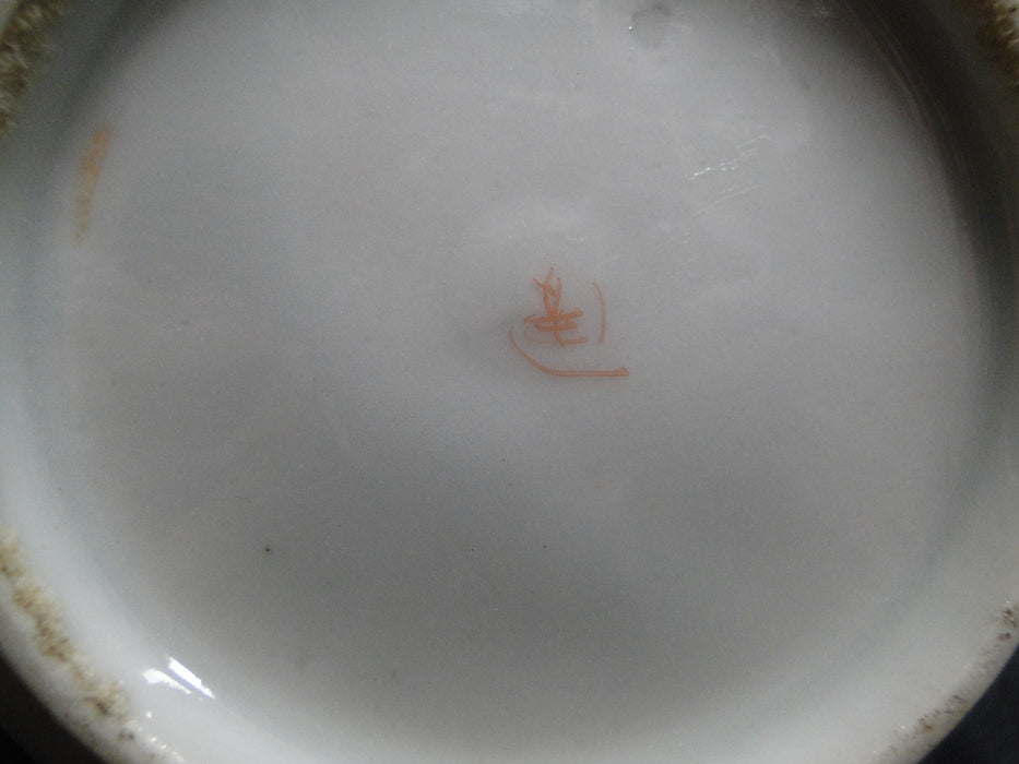 Japanese Handpainted, Birds & Iris: Teapot & Lid, 7", As Is