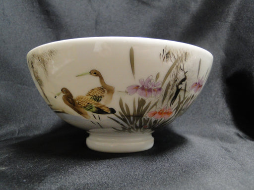 Japanese Handpainted, Birds & Iris: Bowl, 6 1/4" x 3", As Is