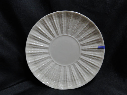 Belleek Neptune, Ivory w/ Ribbed Border: Dessert Plate, 6 3/4", As Is