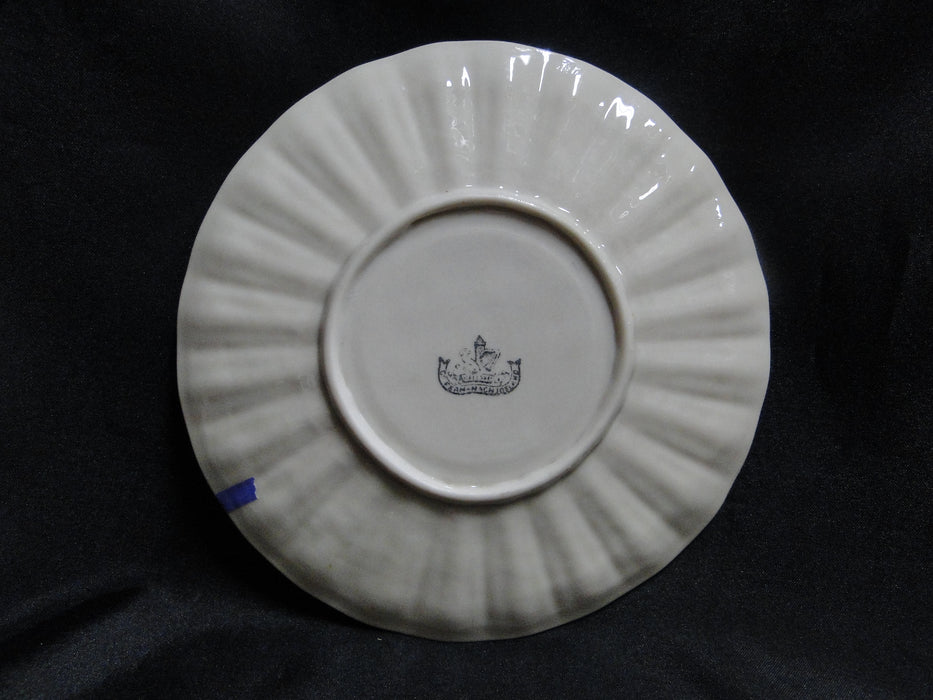 Belleek Neptune, Ivory w/ Ribbed Border: Dessert Plate, 6 3/4", As Is