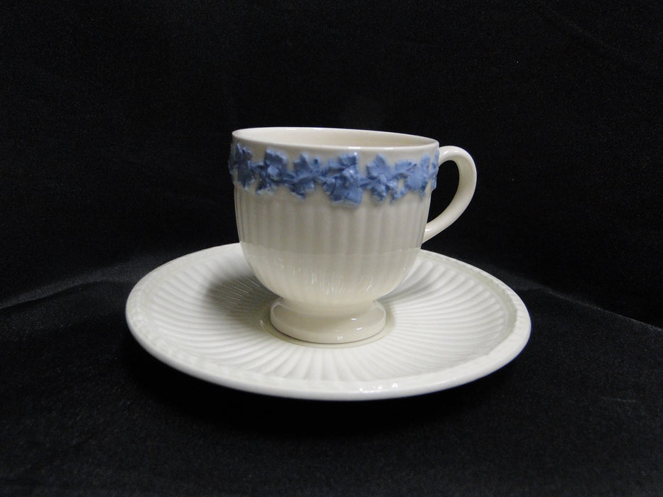 Wedgwood 2804, Edme w/ Lavender / Blue Grapes: Demitasse Cup & Saucer