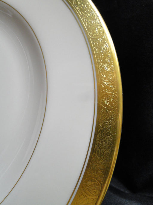 Pickard Athenian, Ivory, Gold Encrusted: Dinner Plate (s), 10 5/8" Utensil Marks