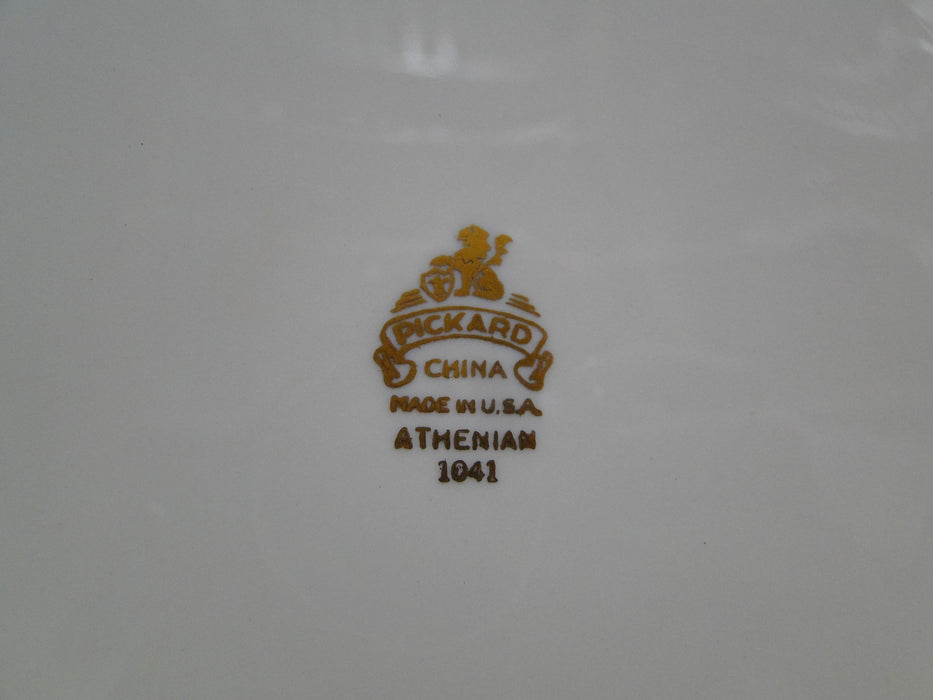 Pickard Athenian, Ivory, Gold Encrusted: Dinner Plate (s), 10 5/8" Utensil Marks