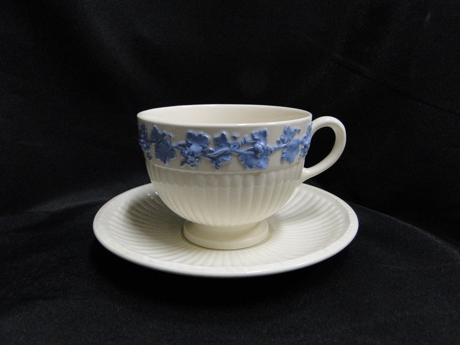 Wedgwood 2804, Edme w/ Lavender / Blue Grapes: Cup & Saucer (s), As Is