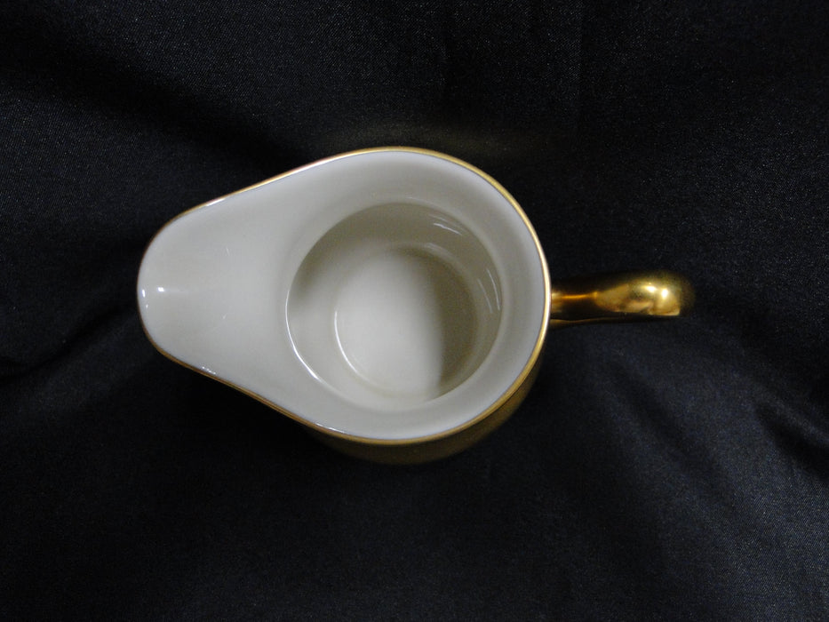 Pickard Rose & Daisy, All Over Gold w/ Flowers: Creamer / Cream Pitcher, 3 3/4"