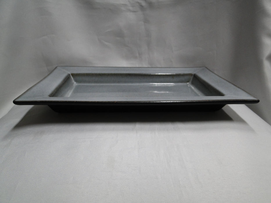 Jars Tourron Gris Ecorce, Blue/Grey & Black:  Rectangular Platter (s), 11 7/8"