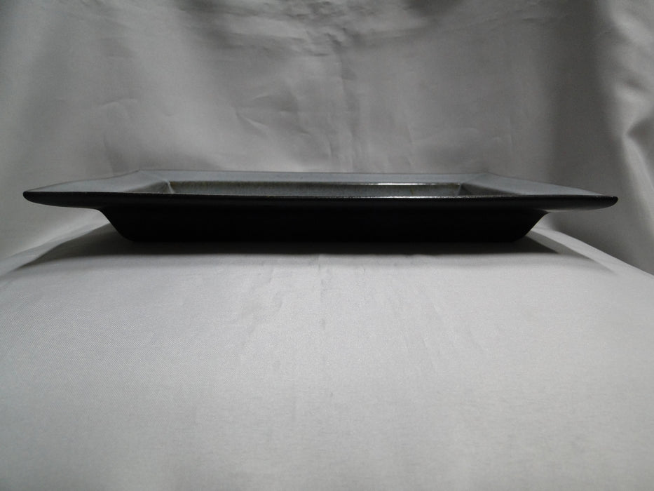 Jars Tourron Gris Ecorce, Blue/Grey & Black:  Rectangular Platter (s), 11 7/8"