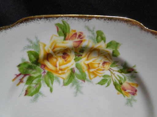 Royal Albert Tea Rose Yellow, Gold Trim: Square Salad Plate (s), 7 5/8"