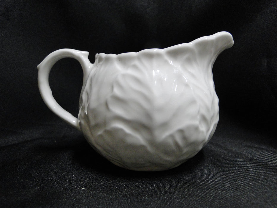 Wedgwood Countryware, White Embossed Leaves: Creamer / Cream Pitcher