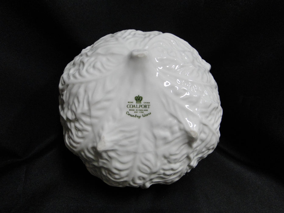 Coalport Countryware, White Embossed Leaves: Round Serving Bowl, 6 1/4"
