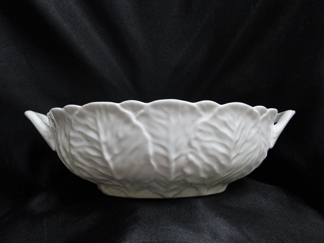 Coalport Countryware, White Embossed Leaves: Oval Serving Bowl, No lid, As Is