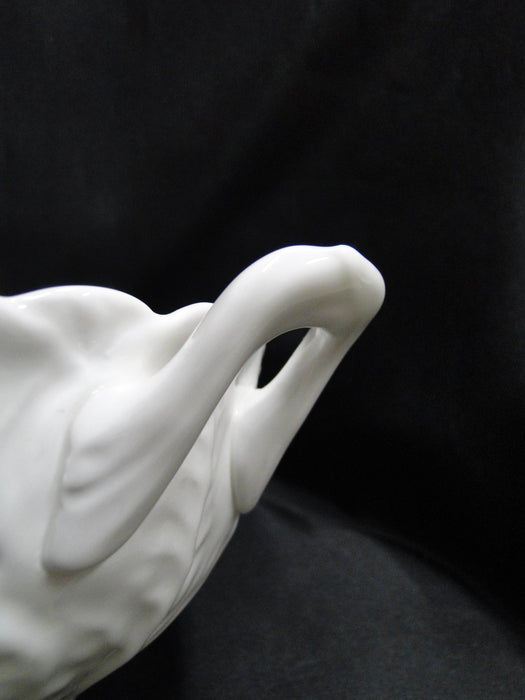 Coalport Countryware, White Embossed Leaves: Covered Serving Bowl, No lid, As Is