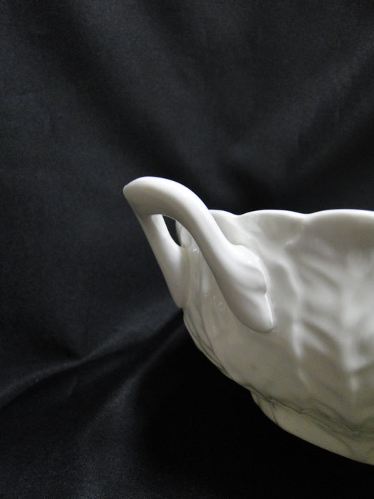 Coalport Countryware, White Embossed Leaves: Covered Serving Bowl, No lid, As Is