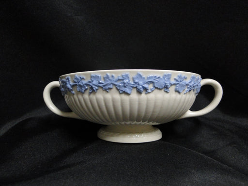 Wedgwood 2804, Edme w/ Lavender / Blue Grapes: Cream Soup Bowl & Saucer