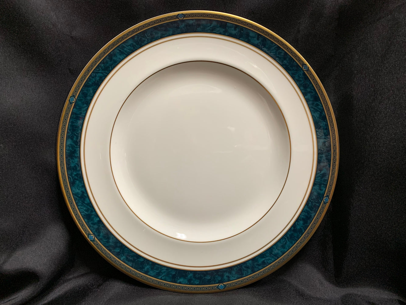 Royal Doulton Biltmore, Green/Blue Marble Band: Dinner Plate, 10 5/8