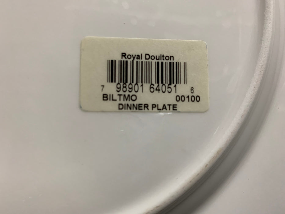 Royal Doulton Biltmore, Green/Blue Marble Band: Dinner Plate, 10 5/8"