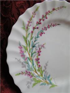 Royal Doulton Bell Heather, Pink Flowers, No Trim: Bread Plate, 6 1/4", As Is