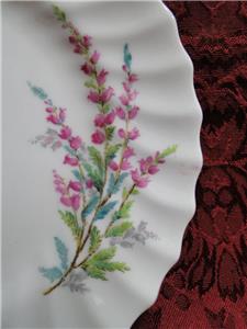 Royal Doulton Bell Heather, Pink Flowers, No Trim: Bread Plate, 6 1/4", As Is