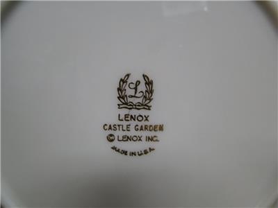 Lenox Castle Garden, Floral, Gold Trim: Bread Plate (s), 6 3/8"