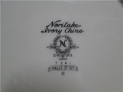 Noritake Halls of Ivy, 7341, Ivory w/ Raised Leaves: Bread Plate (s), 6 5/8"