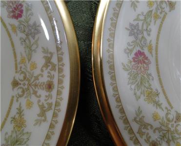 Lenox Castle Garden, Floral, Gold Trim: Bread Plate (s), 6 3/8"