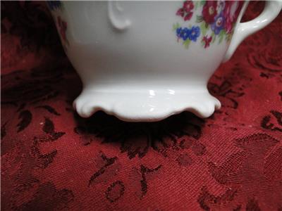 Wawel Anastasia, Floral Sprays, Embossed Scrolls: Creamer / Cream Pitcher, 4"