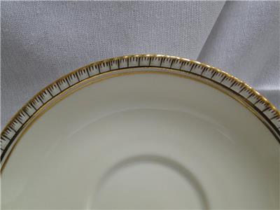 Spode Copeland's Westminster Y4090, Cream w/ Gold Trim: Cup & Saucer Set (s)