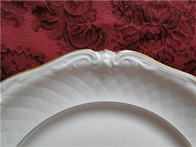 Royal Coburg, Ivory w/ Embossed Lattice: Dinner Plate (s), 10"