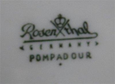 Rosenthal Moss Rose, Pompadour, Ivory: Dinner Plate (s), 10 1/8"